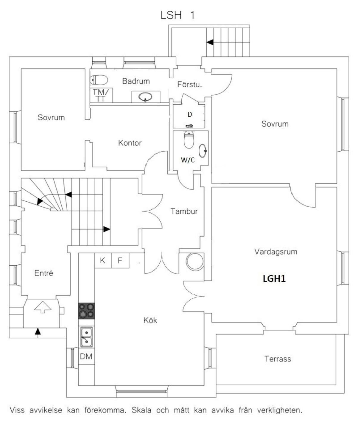 Plan 1 Köpingevägen 9