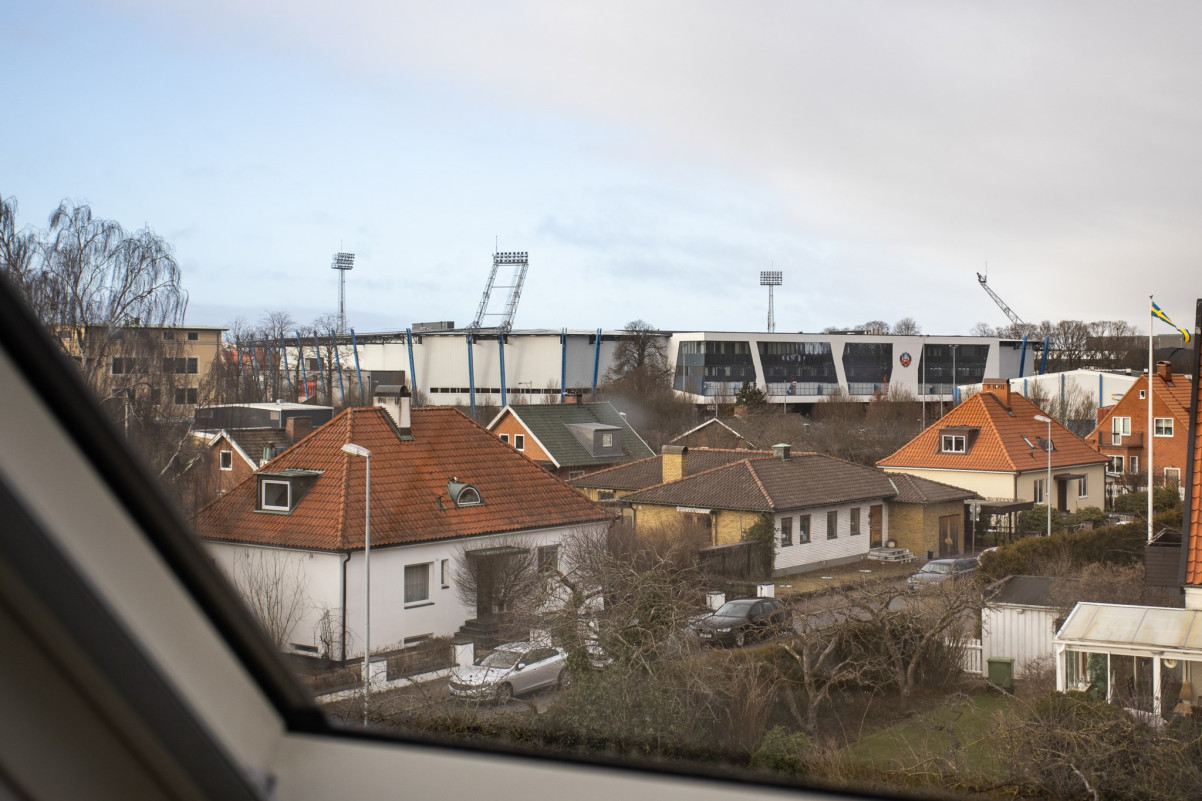 Vy mot Olympia Köpingevägen 9