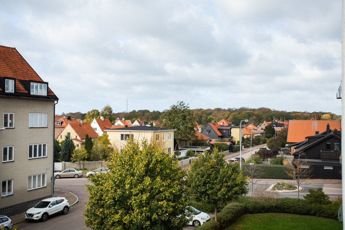 Utsikt åt Pålsjö Skog i nordväst Hofverbergsgatan 11