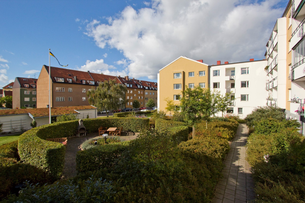 Föreningens gemensamma grillplats/uteplats Hofverbergsgatan 11