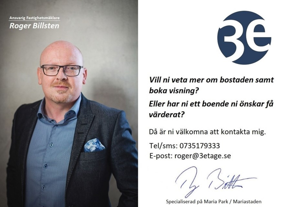 Roger Billsten i Maria Örtagårdsgatan 38
