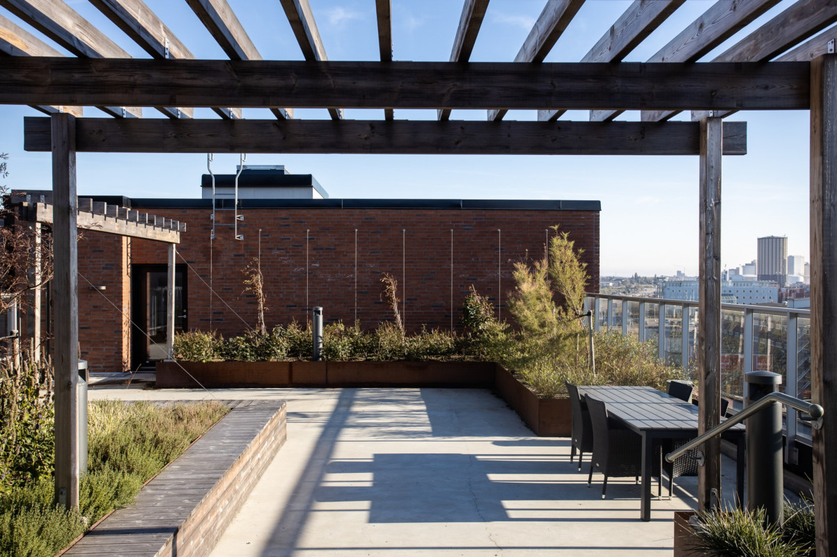 Gemensam takterrass Baltzars gränd 3