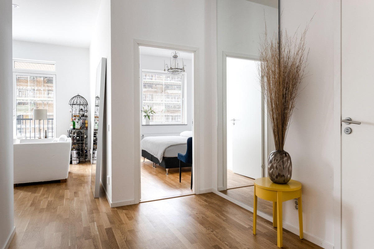 Vy mot sovrum  Redaregatan 33