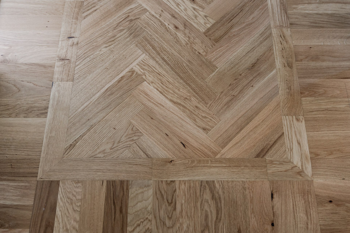 Nylagd fiskbensparkett Pålsjögatan 8