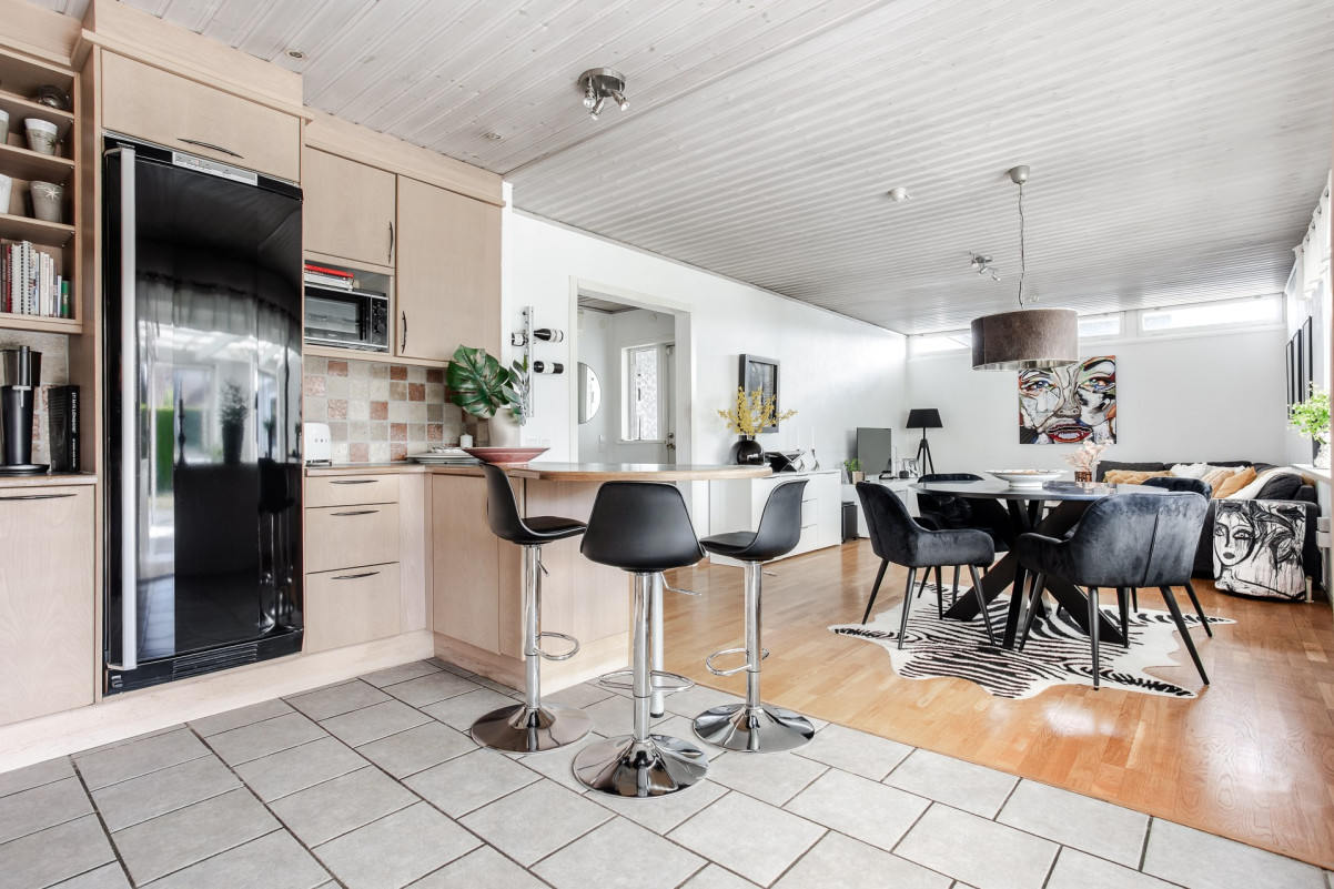 Översikt från köket Vallmogatan 20