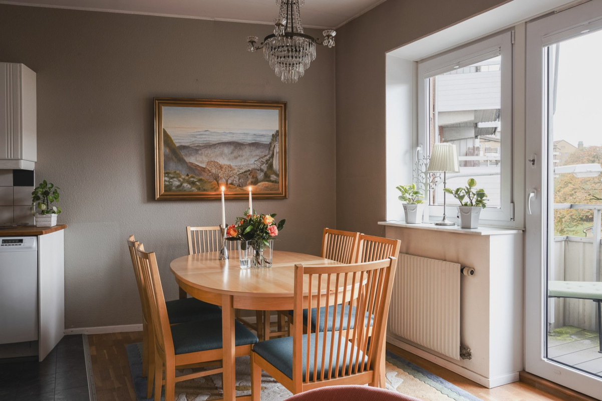 Matplats vid köksdelen Dämmegatan 6