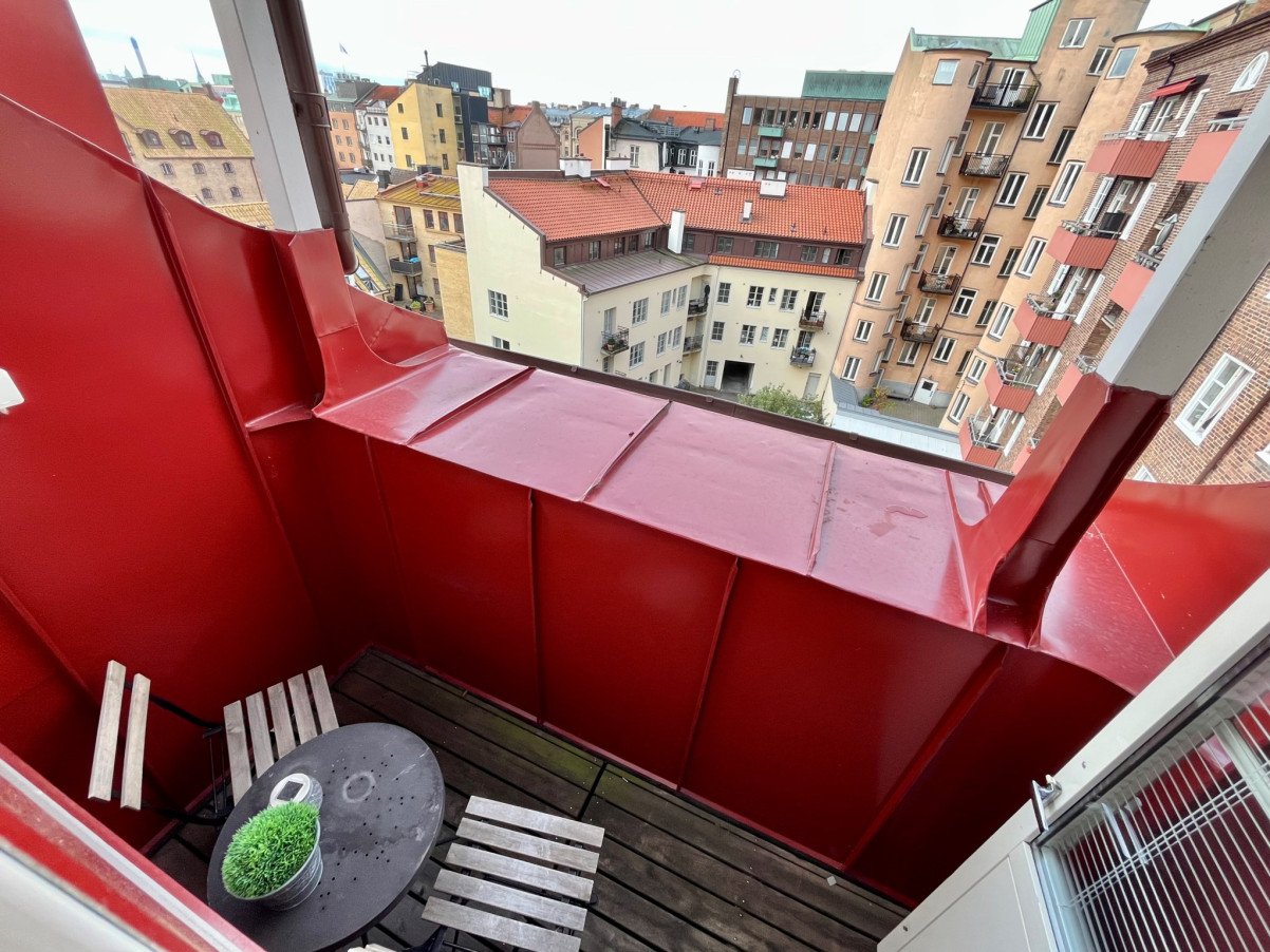 Balkong säljarbild Fågelsångsgatan 29