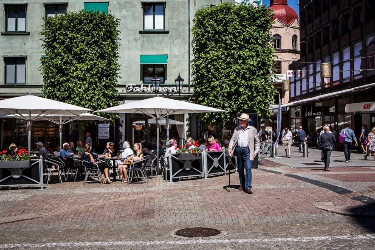 Stortorget med anrika Fahlmans Nedre Långvinkelsgatan 45