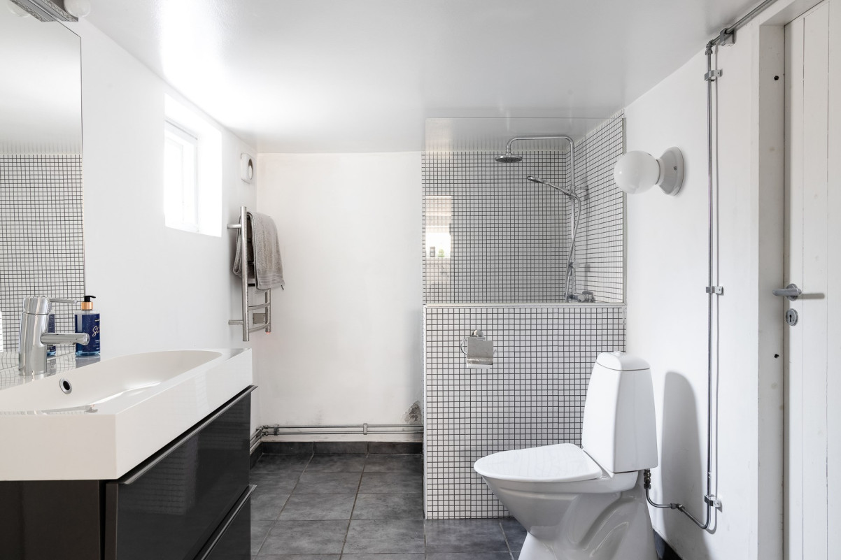 Badrum i källare Vallmogatan 9