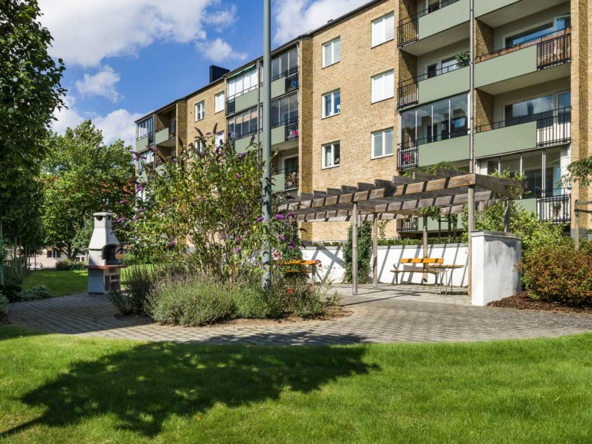 Den gemensamma innergården Malmögatan 3C