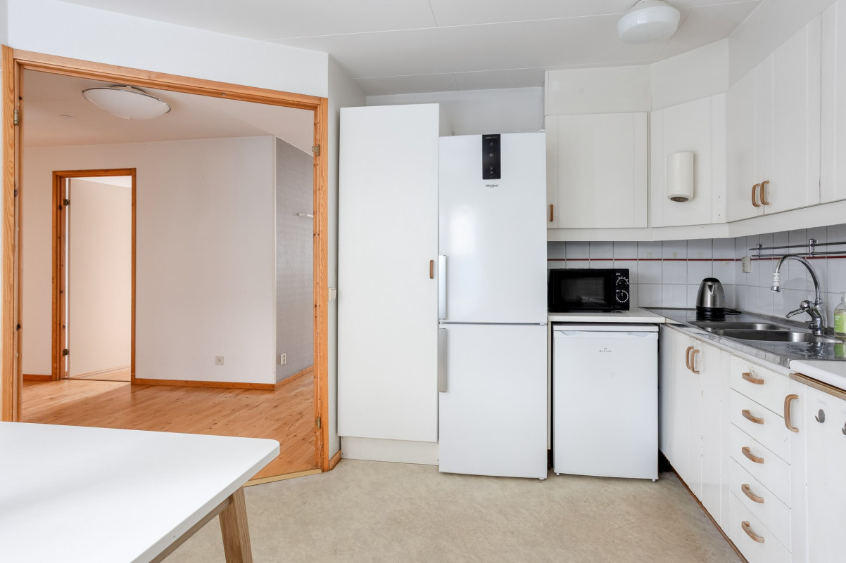 Bra planlösning för kökslayouten Tegelgatan 14