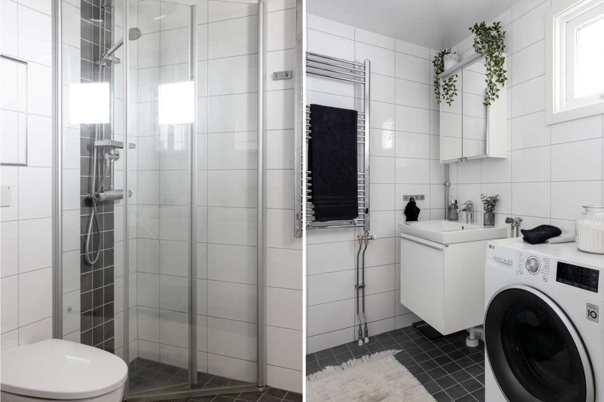 Stilrent, helkaklat badrum Sockengatan 12B