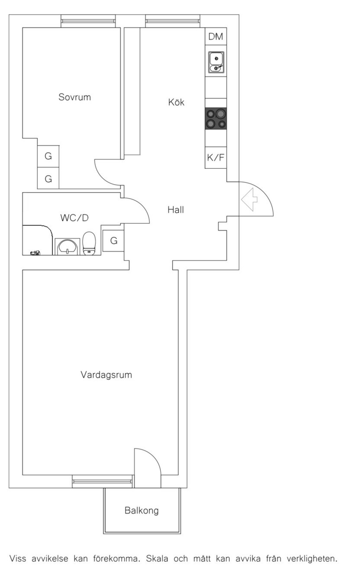 Planlösning Rektorsgatan 8B