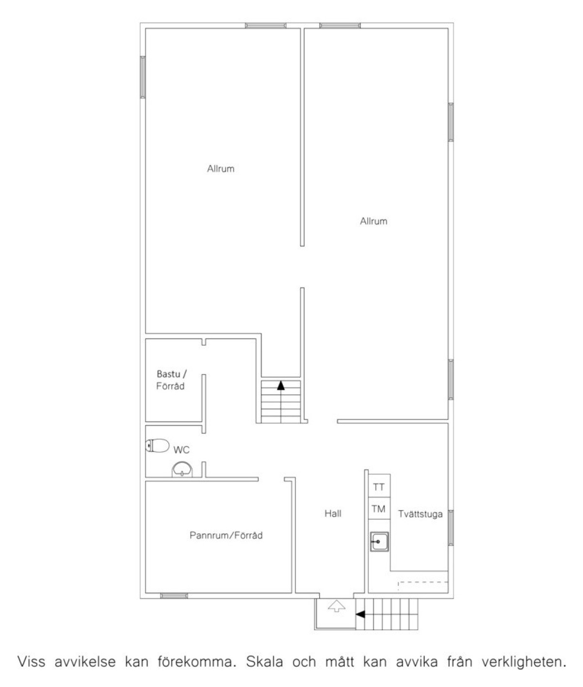 Planritning Källare Hövdingegatan 12