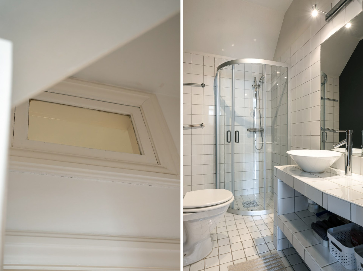 Badrum på ovanplan Storgatan 72