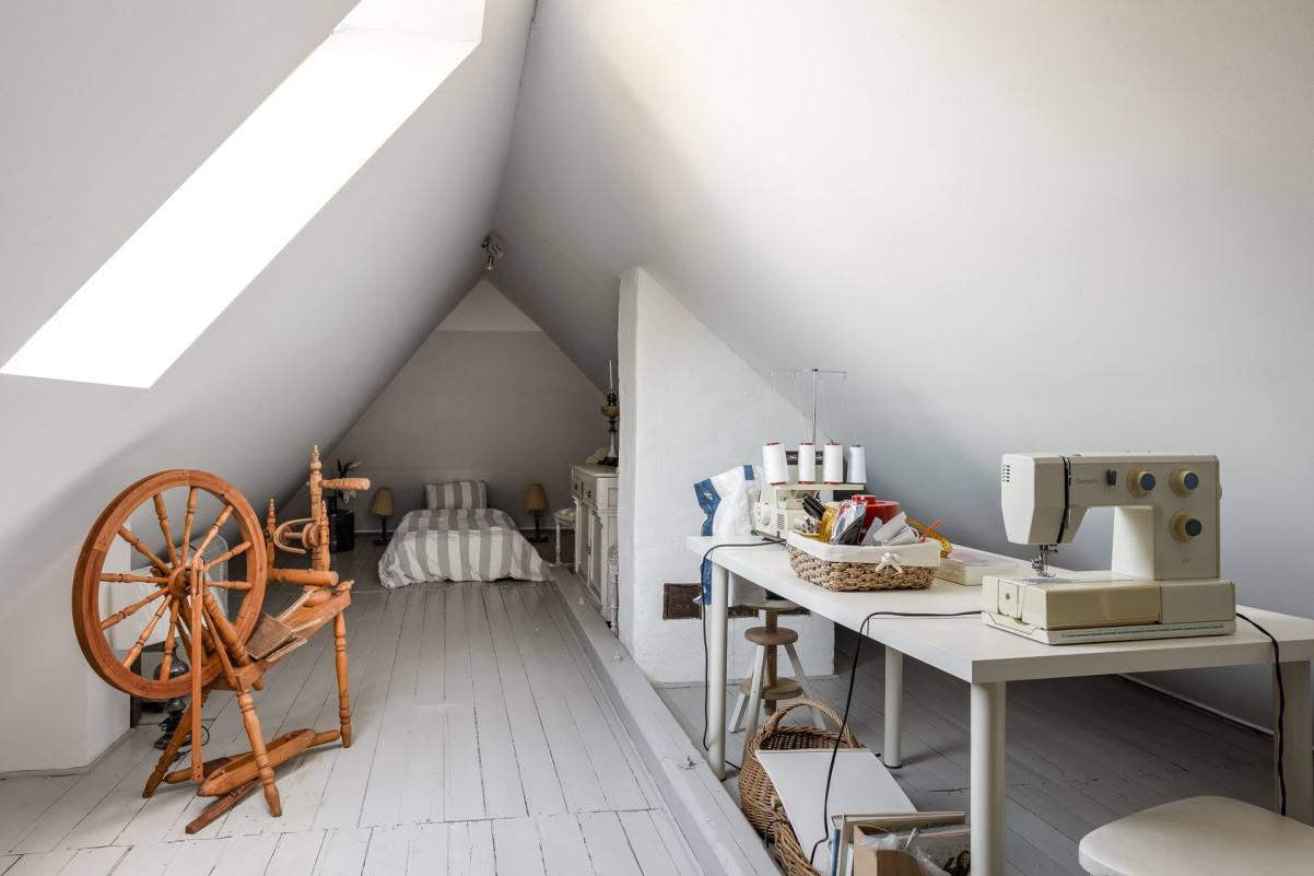 Även vinden är inredd och fin Storgatan 72