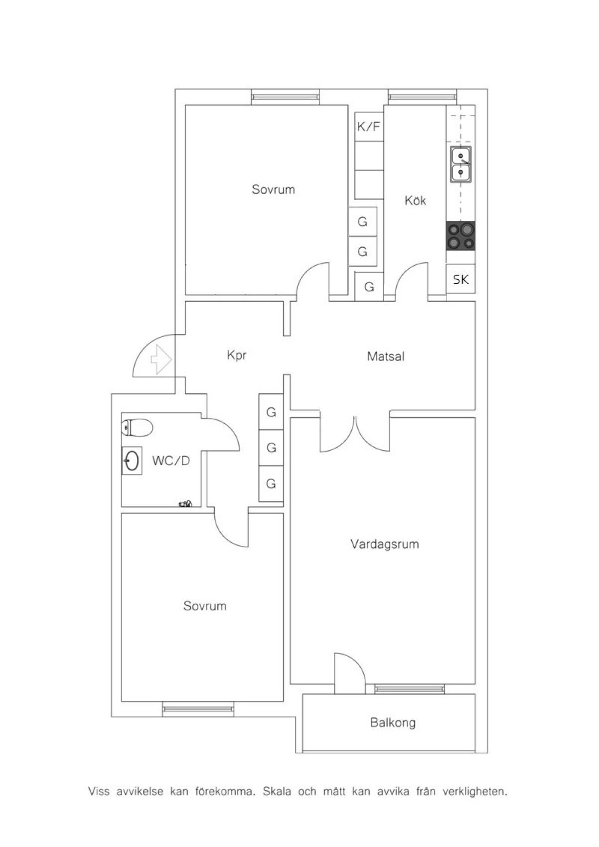 planritning nya rätt Donationsgatan 31B