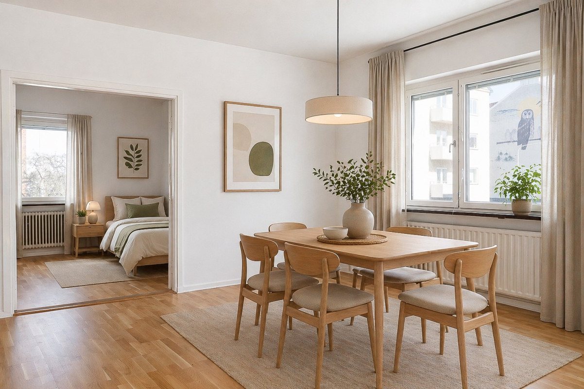 Renderad AI bild Hälsovägen 41A