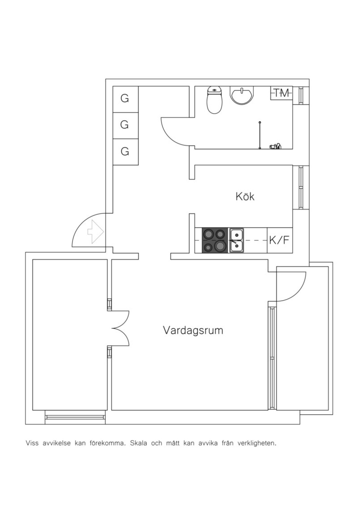 planlösning Tågagatan 13
